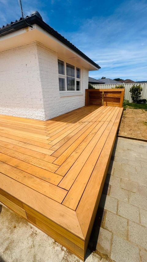 Deck installation by Impact Outdoors